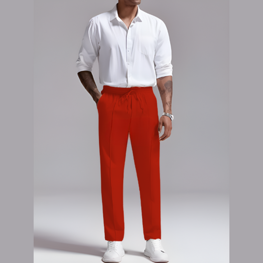 DRIL COSTURA FRONTAL ROJO